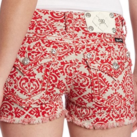 Miss Me Pants - Miss Me Cargo Shorts Poppy Fray Short Shorts #555